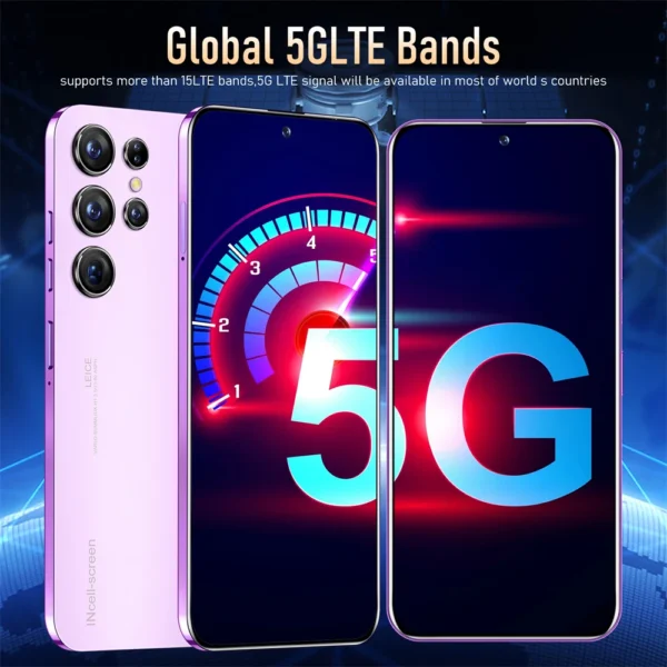 S25 Ultra nouveau smartphone 5G 7.3 pouces haute définition Android 14 Snapdragon 8gen3 10core double SIM téléphone 7800 mAh déverrouillage téléphone – Image 6