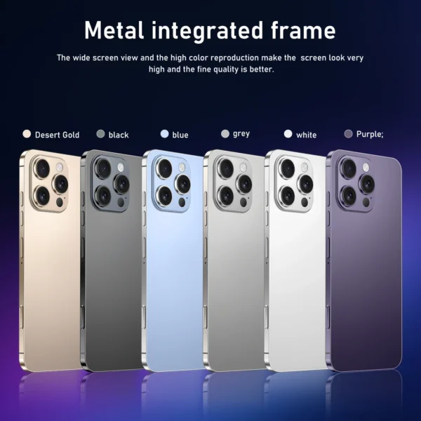 2025 haute qualité pour i16 Pro Max 7.3 pouces LCD Smartphone écran tactile AMOLED panneau d'affichage téléphones mobiles dynamiques – Image 3